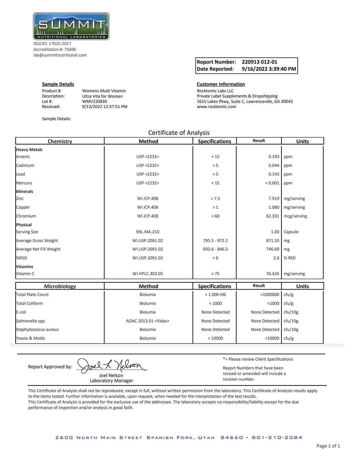 WOMAN'S MULTIVITAMIN