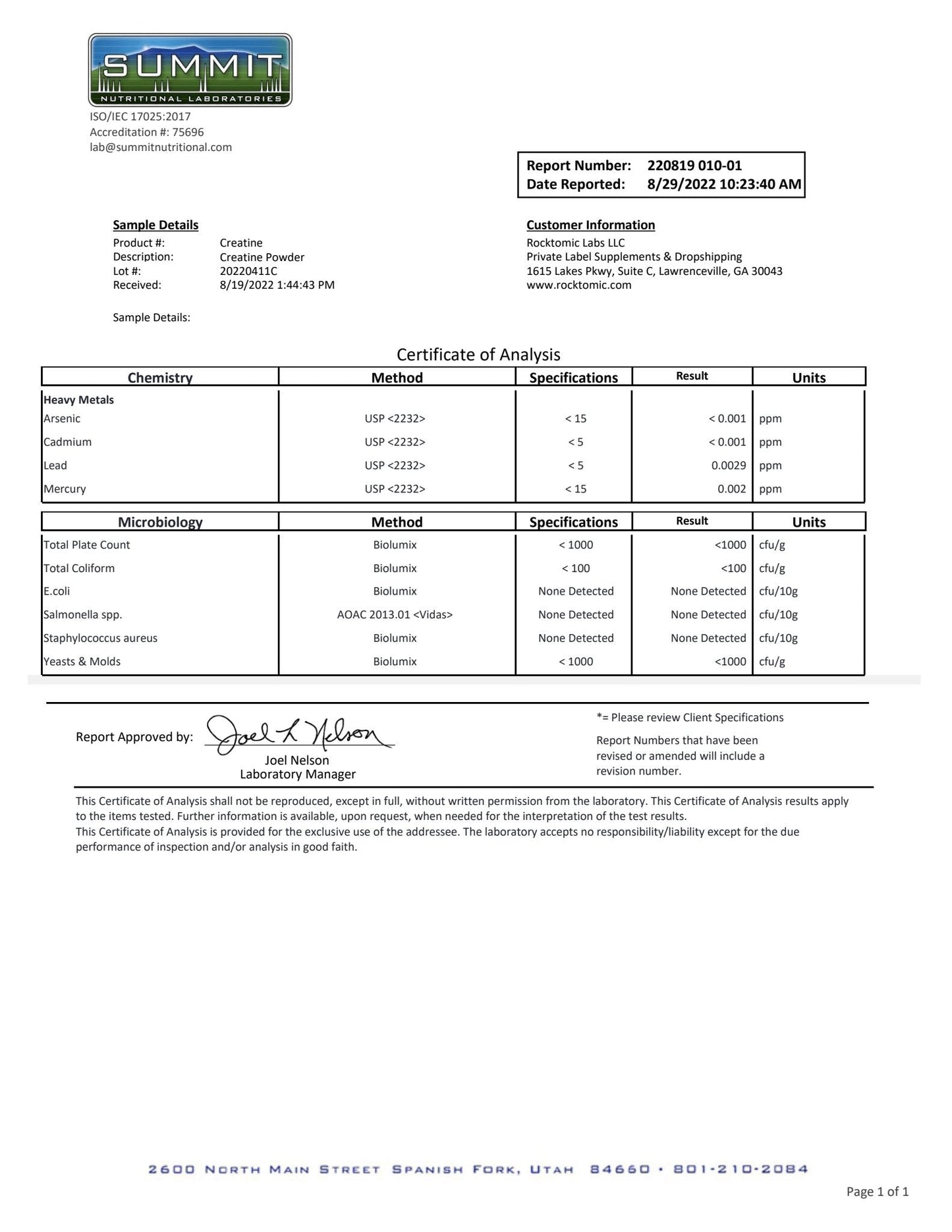 Creatine Monohydrate Powder Sports Nutrition