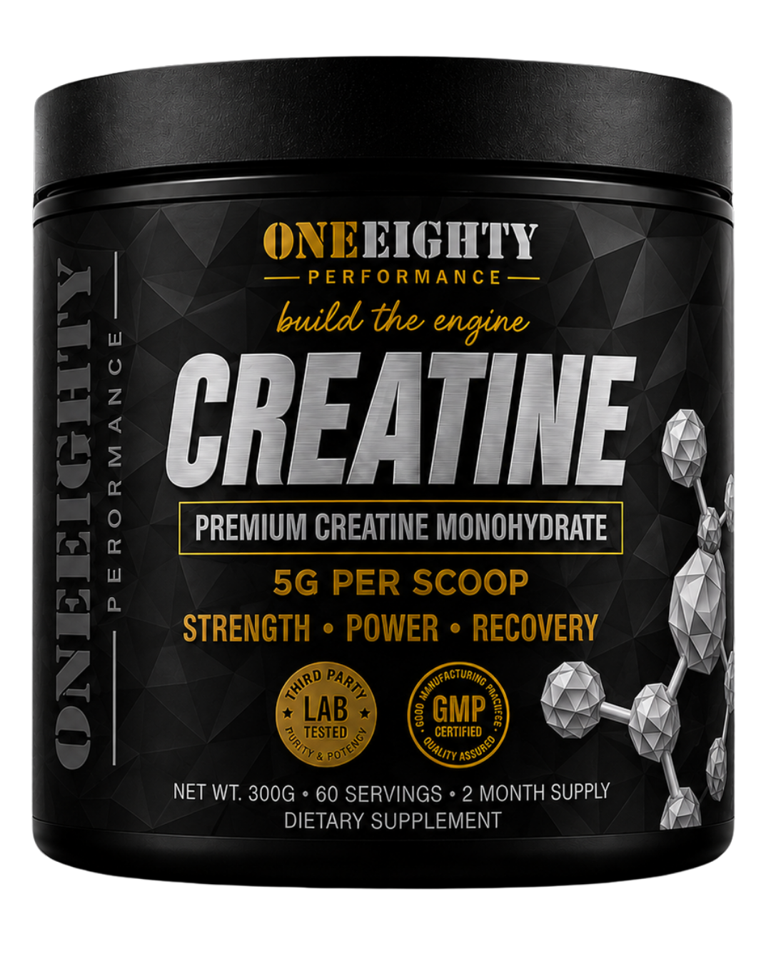 Creatine Monohydrate for Boxers — 5g, 60 Servings