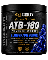 ATB-180 Pre-Workout — Blue Grape Surge, 350mg Caffeine