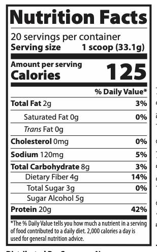 Plant Protein Vanilla OneEighty Performance