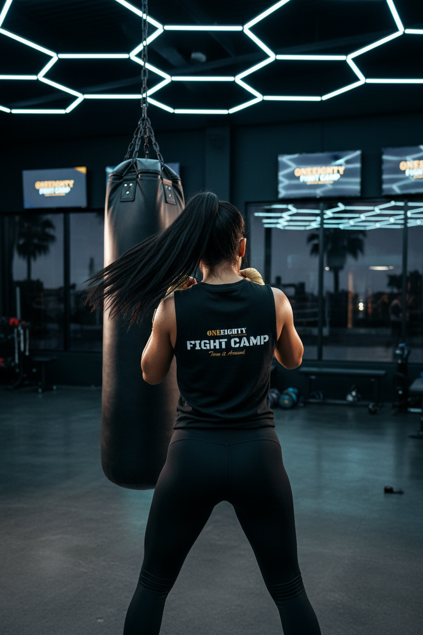 ONEEIGHTY - Female Fighter Back Shot